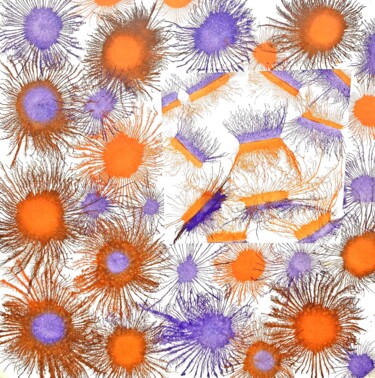 Painting titled "Exploflora Series N…" by Sumit Ratta, Original Artwork, Acrylic