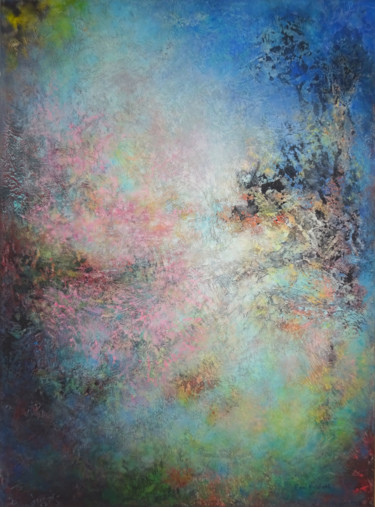 Peinture intitulée "SAKURA" par Emmanuelle Vroelant, Œuvre d'art originale, Acrylique