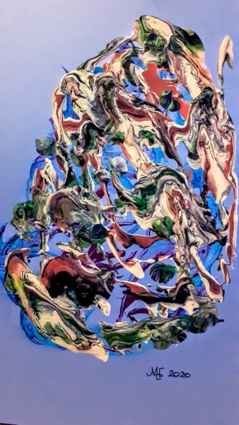 Schilderij getiteld "Shadows" door Marianne Huizinga, Origineel Kunstwerk, Acryl