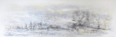 "Espace ouvert 4" abstrait acrylique chassis lin 60x180cm Malarstwo zatytułowany „"Espace ouvert 4" a…” autorstwa Emmanuelle Vroelant, Oryginalna praca, Akryl