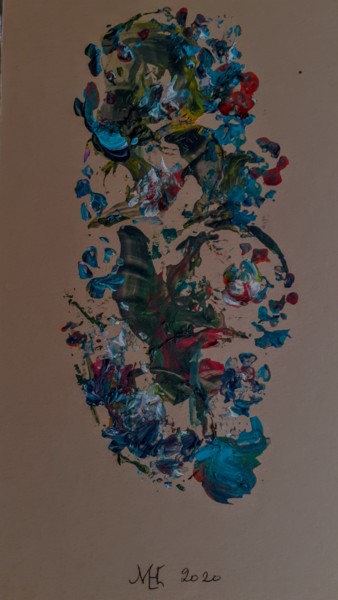 Schilderij getiteld "Little one 1" door Marianne Huizinga, Origineel Kunstwerk, Acryl