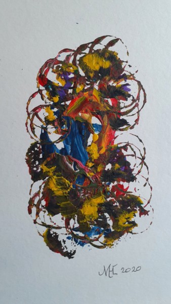 Schilderij getiteld "Little one 2" door Marianne Huizinga, Origineel Kunstwerk, Acryl