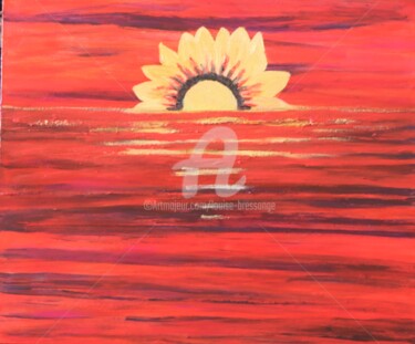 Fleur au soleil levant