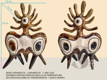 「GARABATOS TRES」というタイトルの彫刻 Somfactorによって, オリジナルのアートワーク, セラミックス