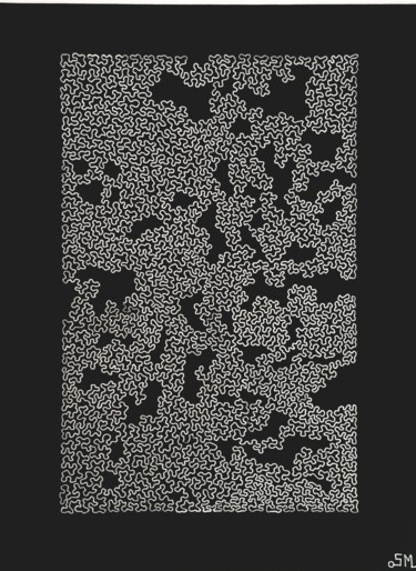 Zeichnungen mit dem Titel "Satinée" von Sonia Michel, Original-Kunstwerk, Tinte