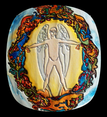 Printmaking titled "anjo da vida-versão…" by Antonio Guimaraes, Original Artwork, Embossing