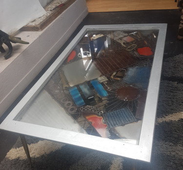 Design intitulée "Fenêtre table basse" par Agostinho Dacunha, Œuvre d'art originale, Meuble