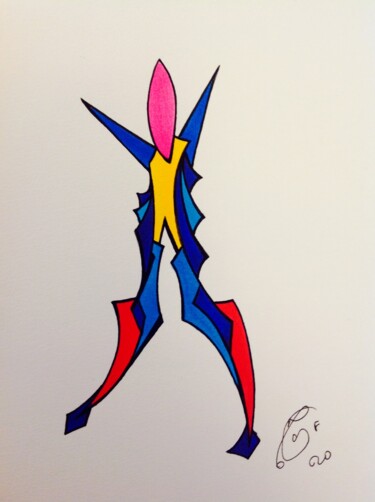 Drawing titled "Capitulé" by Moreau Franck Didier, Original Artwork, Gel pen