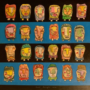 Future capitalists Peinture intitulée "Future capitalists" par Pavel Kuragin, Œuvre d'art originale, Acrylique