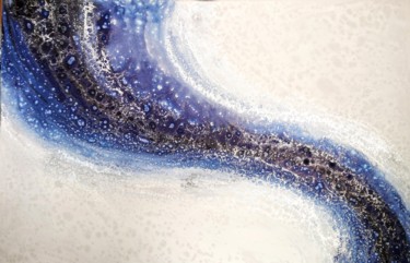 绘画 标题为“Tide of bliss” 由Eleni Denart, 原创艺术品, 丙烯 安装在木质担架架上