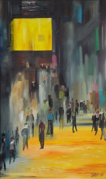Peinture intitulée "Balader" par Harry, Œuvre d'art originale, Huile