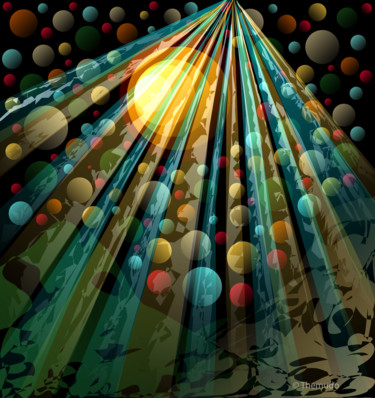 제목이 "Spiral Balloons"인 디지털 아트 Paulo Themudo로, 원작, 디지털 페인팅