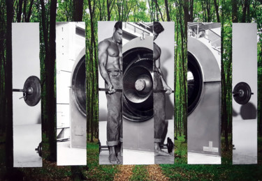 Collages titled "sans titre 7" by Boyfred, Original Artwork, Collages