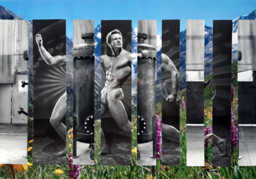 Collages titled "sans titre 1" by Boyfred, Original Artwork, Collages
