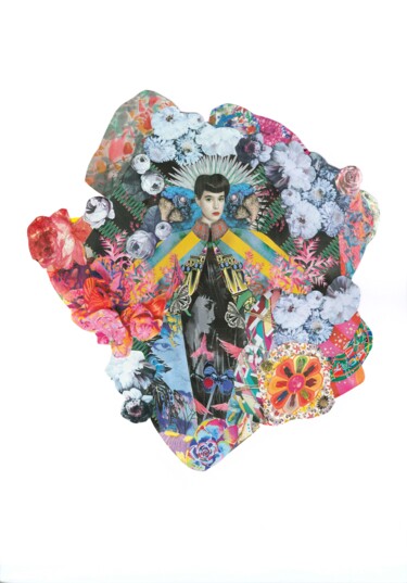 Collages intitulée "Initiation" par Catherine Jaq, Œuvre d'art originale, Collages