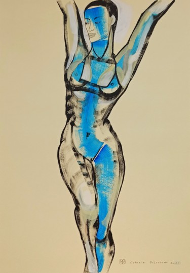 Inner Sea. Море внутри. 图画 标题为“Inner Sea. Море вну…” 由Victoria Golovina, 原创艺术品, 丙烯