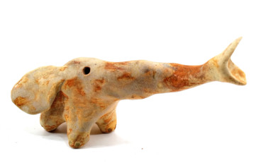 Sculpture intitulée "ELEPHANT IX" par Aare Freimann, Œuvre d'art originale, Céramique