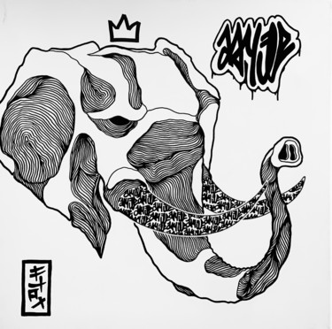 图画 标题为“L & PHANT” 由Flox Lamil, 原创艺术品, 标记