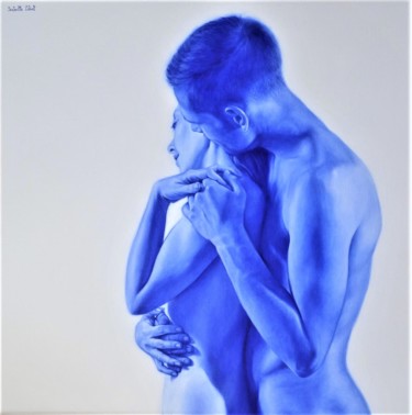 Peinture intitulée "Chuchotements" par Isabelle Lebret, Œuvre d'art originale, Huile
