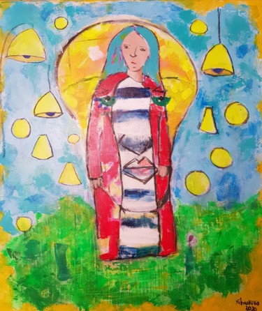 Pintura intitulada "Maria" por Sílvia Neto, Obras de arte originais, Acrílico