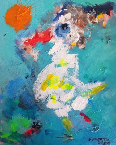 Pintura intitulada "Piu" por Sílvia Neto, Obras de arte originais, Acrílico