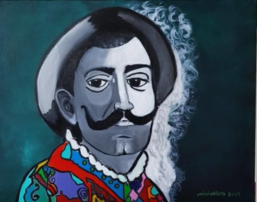 Pintura intitulada ""Caruso"" por Sílvia Neto, Obras de arte originais, Acrílico