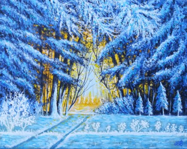 Painting titled "Ô temps suspend ton…" by Bruno Lemasson, Original Artwork, Acrylic