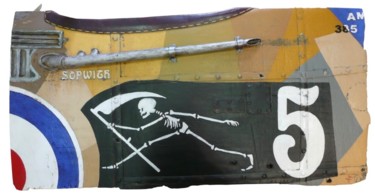 Sculpture intitulée "ESCADRILLE (la mort…" par Jerome Chauvin (JICE), Œuvre d'art originale, Acrylique