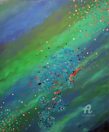 Peinture intitulée "Luminescence divine" par Alexandra Isler, Œuvre d'art originale, Acrylique