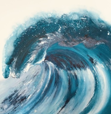 Malerei mit dem Titel "Vague influence" von M'Do, Original-Kunstwerk, Acryl