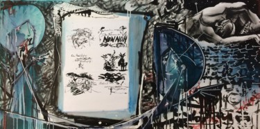 Peinture intitulée "Gedankenkreis #3" par Dagmar Ranft-Schinke / Rebel73 / Zone56, Œuvre d'art originale, Bombe aérosol
