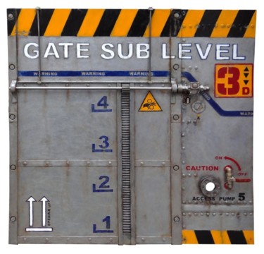Sculpture intitulée "GATE SUB LEVEL3" par Jerome Chauvin (JICE), Œuvre d'art originale, Acrylique