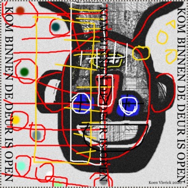 数字艺术 标题为“KOM BINNEN DE DEUR…” 由Koen Vlerick, 原创艺术品, 2D数字工作
