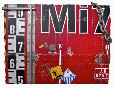 Sculpture intitulée "WRECKAGE OF Mi7" par Jerome Chauvin (JICE), Œuvre d'art originale, Acrylique