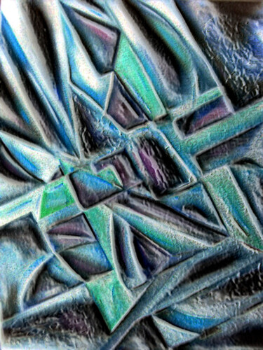Printmaking titled "retalhos em cerâmic…" by Antonio Guimaraes, Original Artwork, Embossing