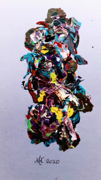 Schilderij getiteld "Little one 6" door Marianne Huizinga, Origineel Kunstwerk, Acryl