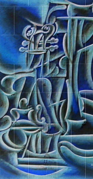 Printmaking titled "cerâmica da música" by Antonio Guimaraes, Original Artwork, Embossing
