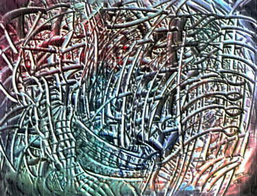 Printmaking titled "encruzilhadas da vi…" by Antonio Guimaraes, Original Artwork, Embossing