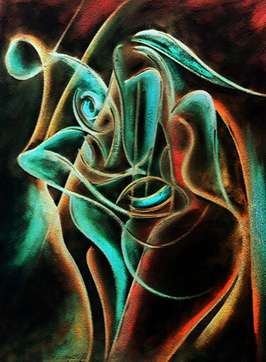 Printmaking titled "cumplicidades na ar…" by Antonio Guimaraes, Original Artwork, Embossing