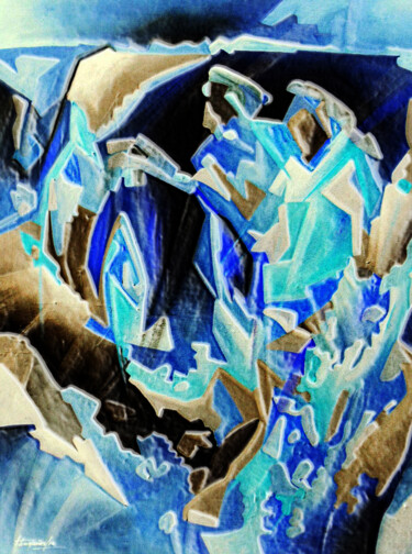 Printmaking titled "cerâmica no cais da…" by Antonio Guimaraes, Original Artwork, Embossing
