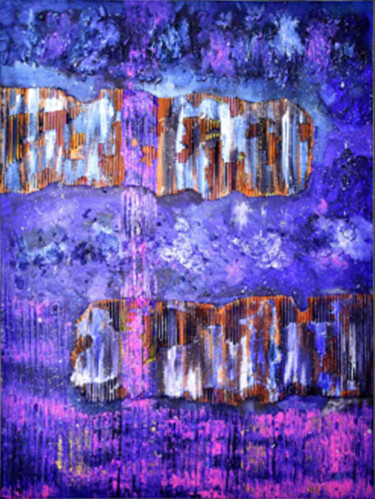 Painting titled "A fresh born Galaxy" by Burkhard Baier, Original Artwork, Acrylic