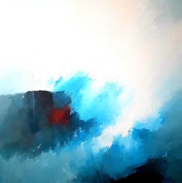 Peinture intitulée "le bienfait" par Mariame Larour, Œuvre d'art originale, Acrylique Monté sur Châssis en bois