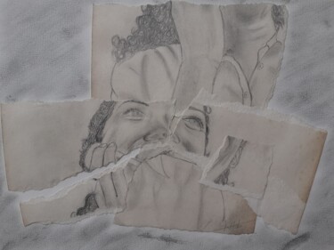 Dessin intitulée "Conversation fascin…" par Christelle Carlton, Œuvre d'art originale, Crayon