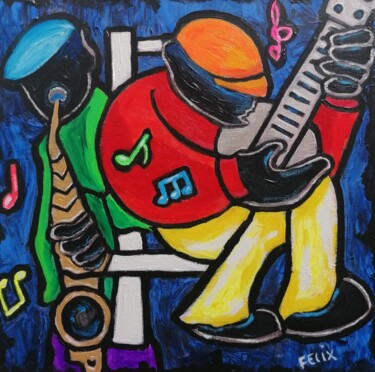 Peinture intitulée "Music." par Marc Felix, Œuvre d'art originale, Acrylique Monté sur Châssis en bois
