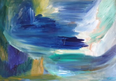Painting titled "Untitled 101" by Miguelle Mahuton, Original Artwork, Acrylic Mounted on Wood Stretcher frame