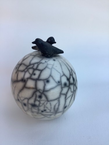 Sculpture intitulée "Les Oiseaux" par Christine Sawas, Œuvre d'art originale, Argile