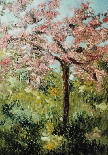 Painting titled "Note primaverili" by Mario Fanconi, Original Artwork, Oil