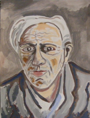 Painting titled "G. Braque" by Nicolas Cavuoto, Original Artwork, Oil