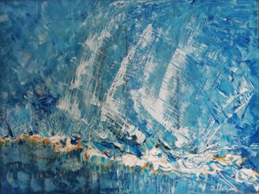 Painting titled "Vogue" by Sylvie Metayer, Original Artwork, Acrylic