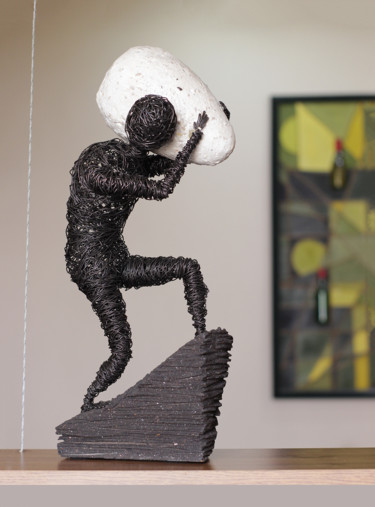 Salvation of life 48x19x17 3.5kg iron, perlite, tufa 雕塑 标题为“Salvation of life 4…” 由Karen Axikyan, 原创艺术品, 金属